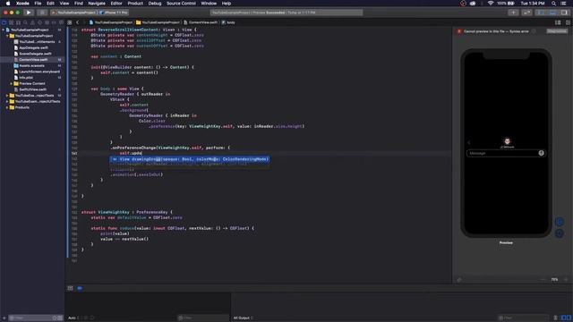 SwiftUI - Message App UI With SwiftUI Part 1 - Reverse ScrollView - Xcode 11