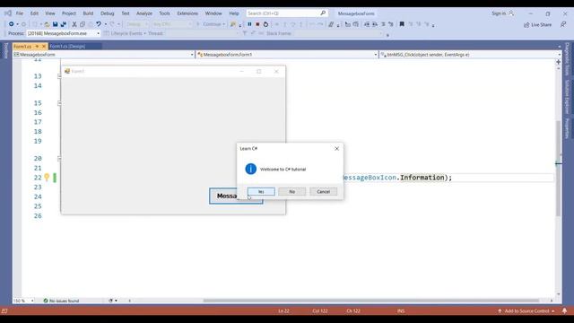 MessageBox.Show Method in C# - C# Desktop application tutorial смотреть онлайн