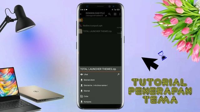 Tema Hp Simple Elegan Untuk Semua Android - Setup Total Launcher💀 смотреть онлайн