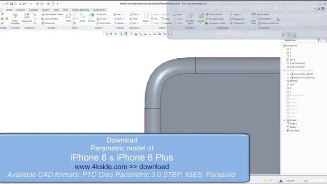 Download: iPhone 6 and iPhone 6 plus - CAD 3D model смотреть онлайн