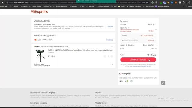 Apenas R$140 !! Telescopio SVBONY SV28 Aliexpress - Melhor Custo Benefício 2024 смотреть онлайн