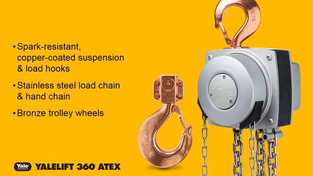 Yale Yalelift 360 ATEX Hand Chain Hoist Product Video смотреть онлайн