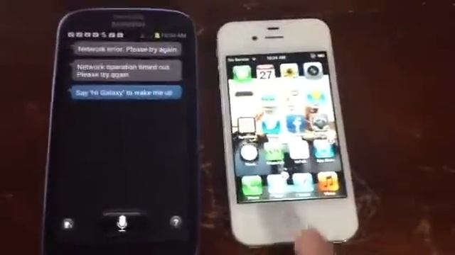 Samsung S3 network error fix VS IPhone 4s SIRI смотреть онлайн