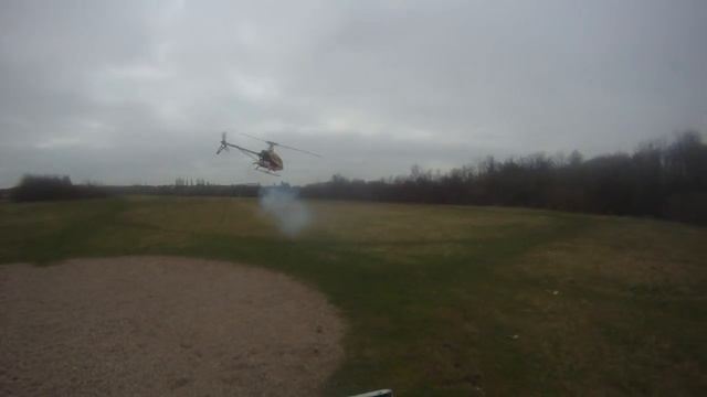 TREX 600 NOSE IN CRASH