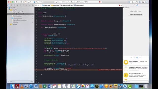 16 - ImageView da codice - IOS 12 e Xcode 10 | Italiano смотреть онлайн