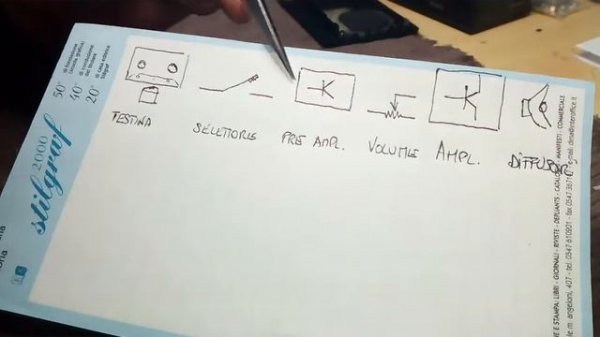 #58. Sanyo M1120 cassette. Riparazione Amplificatore