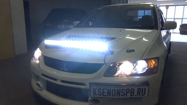 Установка светодиодных линз BI-LED OPTIMA Professional на Mitsubishi Lancer Evolution смотреть онлайн