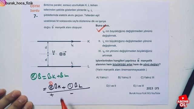 Manyetik Alan, Manyetik Kuvvet ve indüksiyon emk Çıkmış Sorular смотреть онлайн