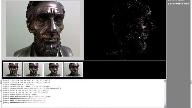 3D Reconstruction of Lincoln (4 views) смотреть онлайн