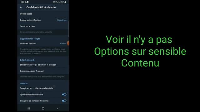 Comment activer le contenu sensible sur Telegram-Android/ios |télégram fixe ne peut pas être affich смотреть онлайн