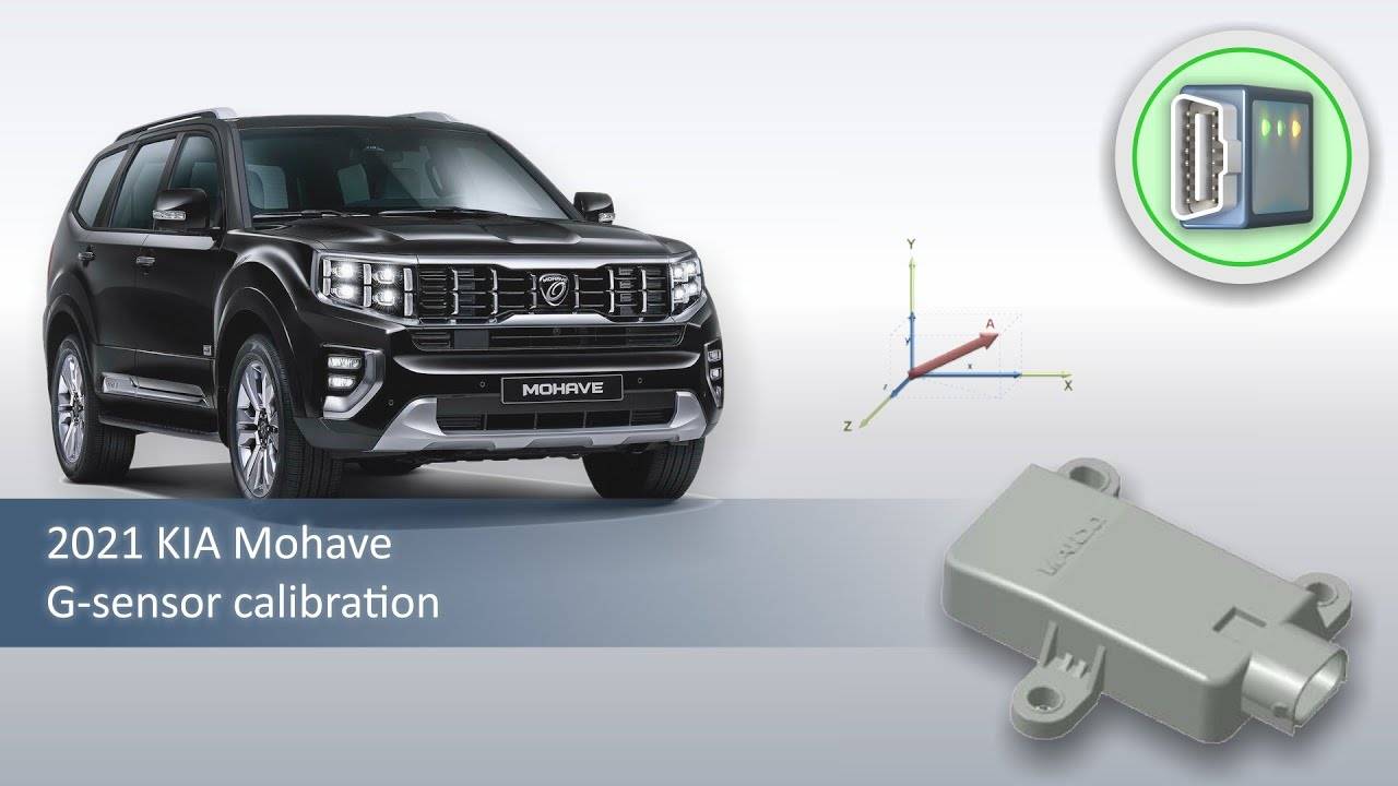 Калибровка G-сенсора на KIA Mohave 2021. C1285 DTC. смотреть онлайн