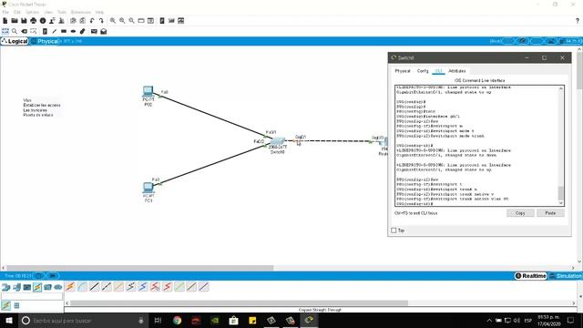 Configuración de VLANS y Default Gateway - Cisco Packet Tracert смотреть онлайн
