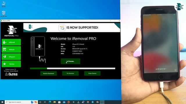 IRemovalPro Icloud Bypass For IPhone 8 & X With Jailnbreak IRa1n V3 For Windows