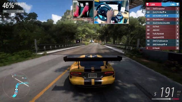 Dodge Viper AE street racing - Forza Horizon 5 PC steering wheel Gameplay смотреть онлайн