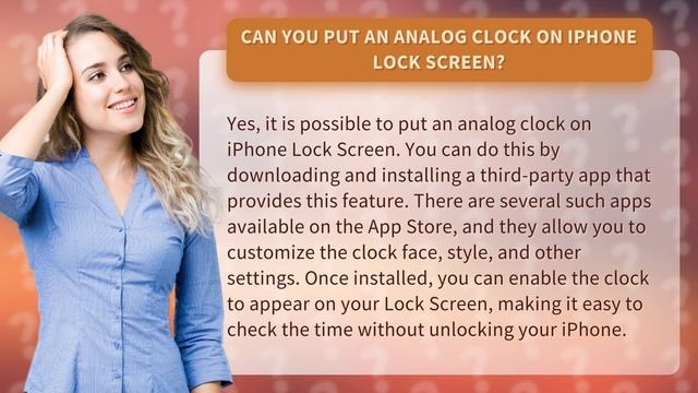 Can you put an analog clock on iPhone Lock Screen? смотреть онлайн