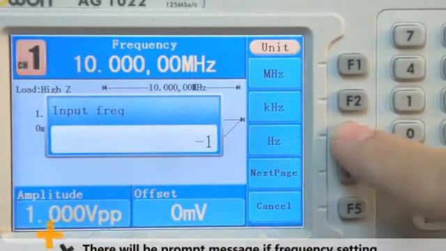 Owon AG1022 Series AG DDS Arbitrary Waveform Generator, 2 Channels, 25MHz, 125MSa/S Sample Rate смотреть онлайн