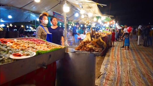 Happy for Countdown and enjoy Cambodian Street Food in Exhibition for New year 2022 Last night смотреть онлайн