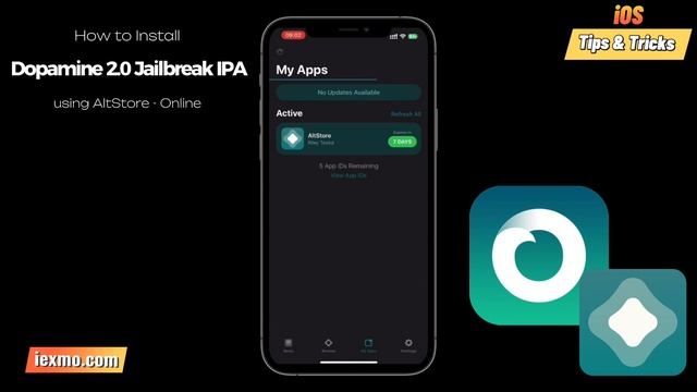 Install Dopamine 2.0 Jailbreak Via AltStore IOS 15 - IOS 16.6.1 |Download Dopamine Jailbreak 2.0 No