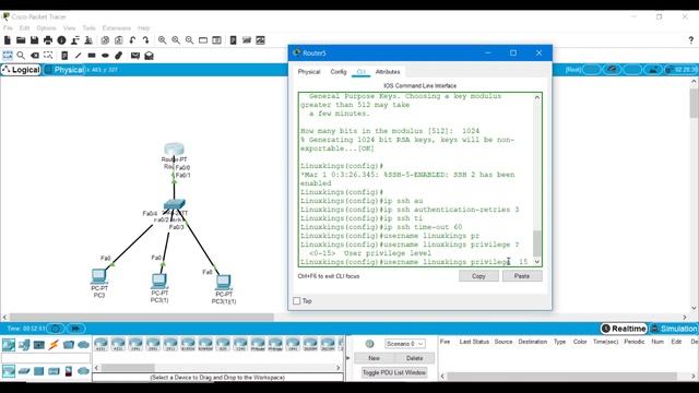 How To Enable SSH on Router with Privilege Levels - CCNA Lab || Cisco Packet Tracer Lab For Exams смотреть онлайн