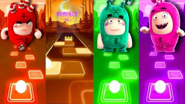 Oddbods Red VS Oddbods Blue VS Oddbods Green VS Oddbods Pink