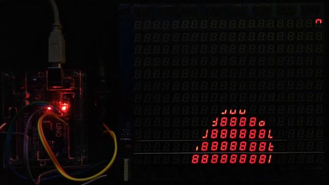 Bad Apple on a 7 Segment Digital Clock Display смотреть онлайн