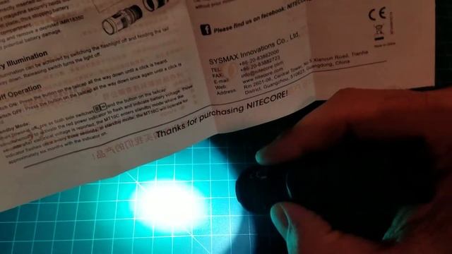Nitecore MT10C flashlight 920 lumens and IPX8 waterproof смотреть онлайн