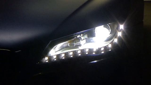 AUDI R8 + BI-LED OPTIMA Proffeshional вместо штатного ксенона смотреть онлайн