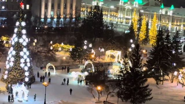 Вечерний вид из номера отеля Автограф г.Новосибирск #новосибирск #автограф