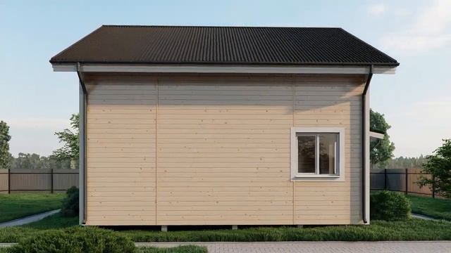 Рендер дом из бруса 8х11 площадью 104кв.м смотреть онлайн