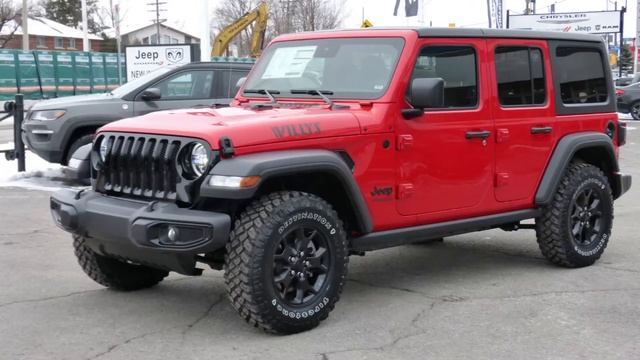FLAME RED JEEP WRANGLER WILLYS смотреть онлайн