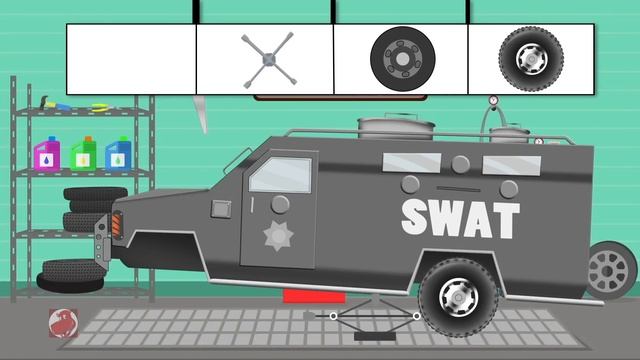 Taxi Car | Car Garage | Car Repair Cartoon Video For Kids смотреть онлайн