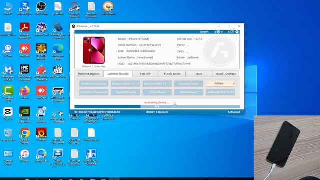 تخطي ICloud لجهاز IPhone X باستخدام AuTools