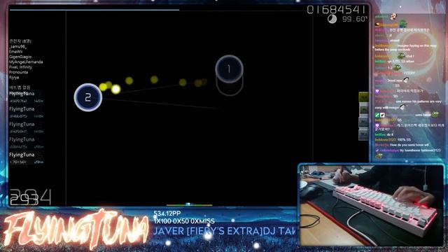 [Live] FlyingTuna | dj TAKA - quaver [Fiery's Extra] +HDDT 99.72% | Snipe Freddie {#1 795pp FC} osu смотреть онлайн