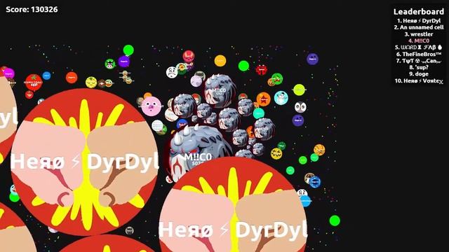 RIP Agar.io 100 132 Mass Facebook Bot 108 k and 400k Mass Gameplay смотреть онлайн