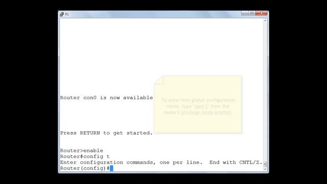 Cisco Router IOS Modes смотреть онлайн
