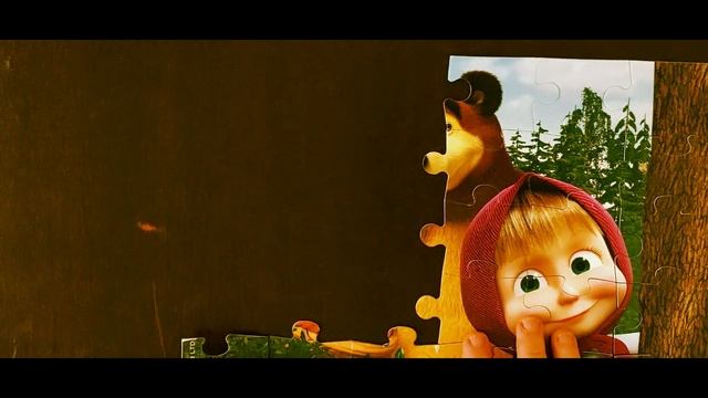 MASHA LIKES APPLES🥰A funny, enjoyable, comic and cute Masha and the Bear kid puzzle. смотреть онлайн