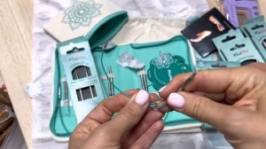 Поворотный тросик  для спиц Knit pro новой серии Mindful