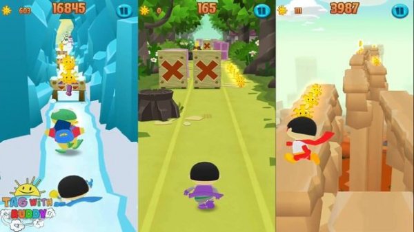 Tag With Ryan - Red Titan vs Blue Titan vs Dark Titan Kaji Dad - Run Gameplay