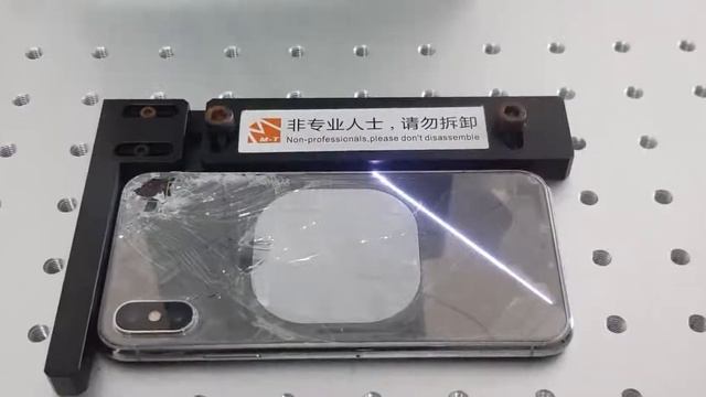 Лазерный аппарат M-Triangel снятие крышки iPhone X смотреть онлайн