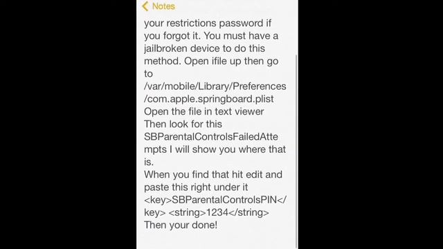 How to recover your iPhone/iPod/iPad restrictions password using ifile смотреть онлайн