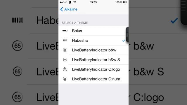 Alkaline | iOS 7 Cydia Tweak (Change the look of your battery icon) смотреть онлайн
