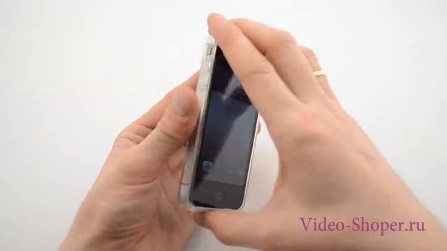 Видеообзор Задняя панель Jekod силиконовая для iPhone 4S смотреть онлайн