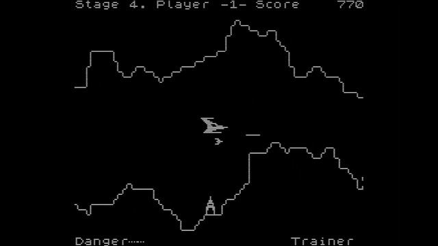 ZX Spectrum game "Penetrator" made for the Apple II. смотреть онлайн