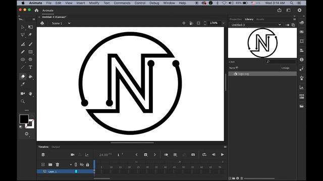 Logo Animation using Adobe Animate CC смотреть онлайн
