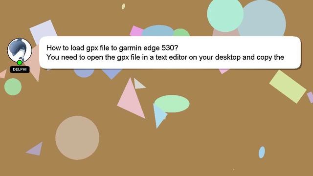How to load gpx file to garmin edge 530? смотреть онлайн