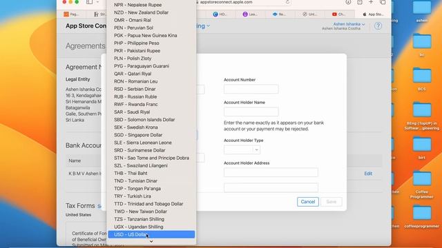 How to change existing Bank account or add a new account in Apple App Store Connect banking section смотреть онлайн