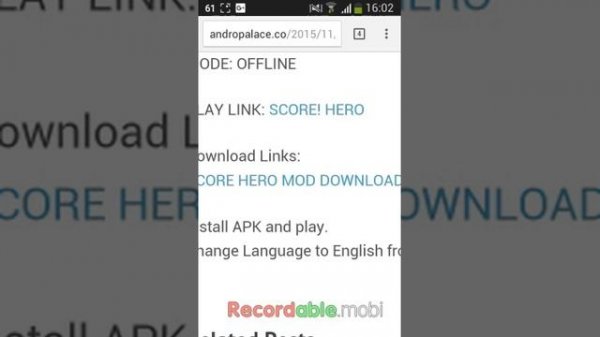 Score Hero hack android/ios 2016