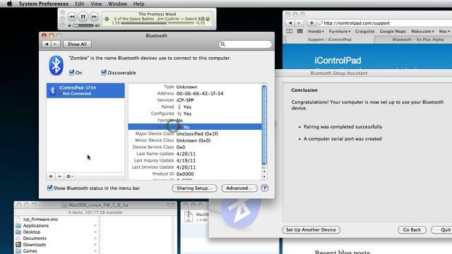 iControlPad Mac Firmware Bluetooth Update 1.0.1a смотреть онлайн