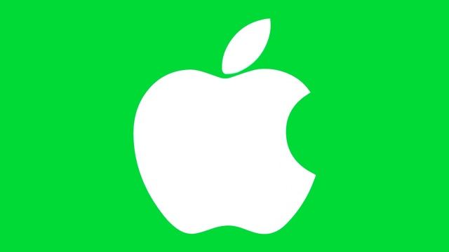 Apple Logo White Green Screen Logo Loop Chroma Animation смотреть онлайн