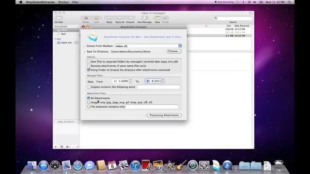 Attachment Extractor for Mail on Mac OS X смотреть онлайн